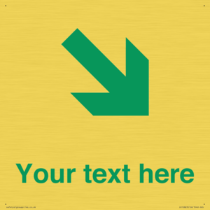 Custom Safe Condition inverse: Green Down right arrow